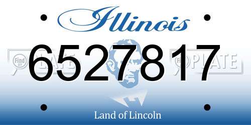 6527817 Illinois License Plate