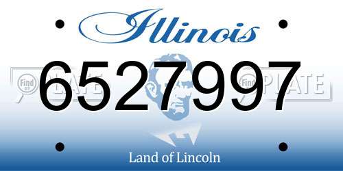 6527997 Illinois License Plate
