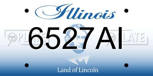 6527AI Illinois License Plate