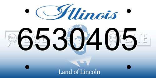 6530405 Illinois License Plate