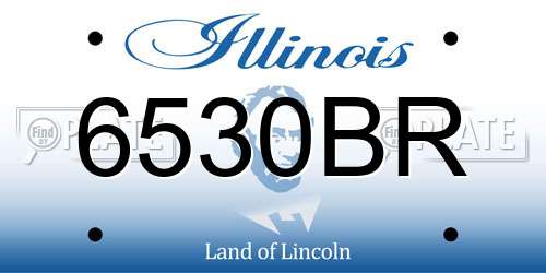 6530BR Illinois License Plate
