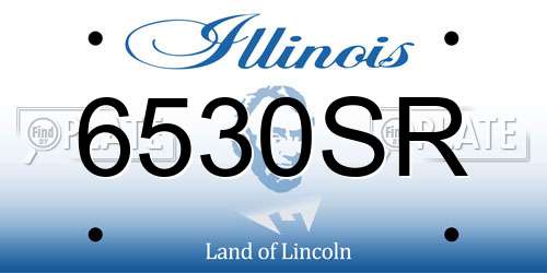 6530SR Illinois License Plate