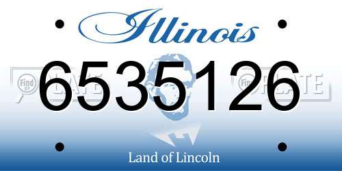 6535126 Illinois License Plate