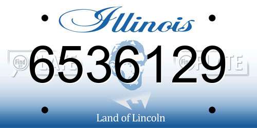 6536129 Illinois License Plate