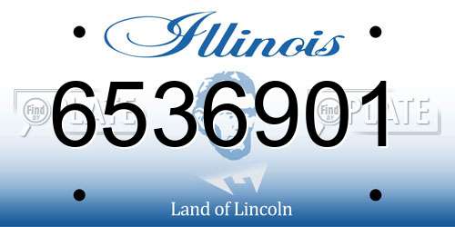 6536901 Illinois License Plate