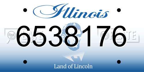 6538176 Illinois License Plate