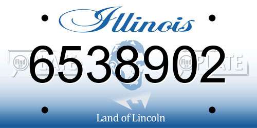6538902 Illinois License Plate