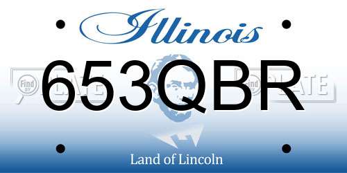 653QBR Illinois License Plate