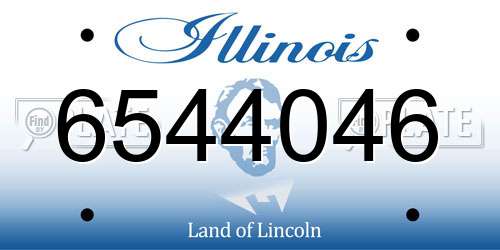 6544046 Illinois License Plate