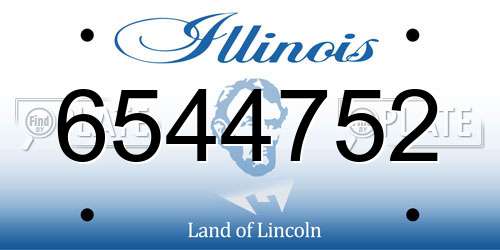 6544752 Illinois License Plate