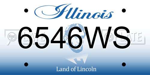 6546WS Illinois License Plate