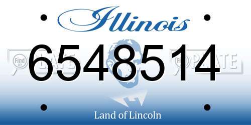 6548514 Illinois License Plate