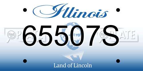 65507S Illinois License Plate