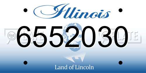 6552030 Illinois License Plate