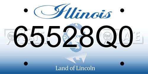 65528Q0 Illinois License Plate