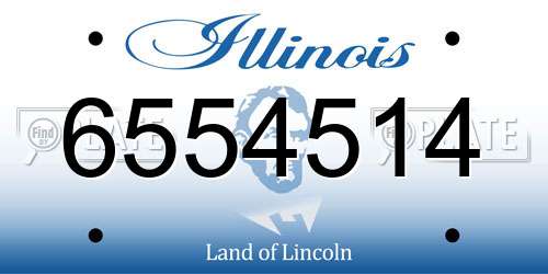 6554514 Illinois License Plate