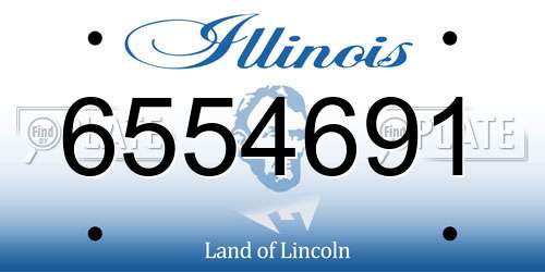 6554691 Illinois License Plate