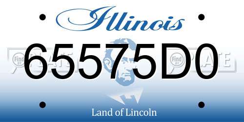 65575D0 Illinois License Plate