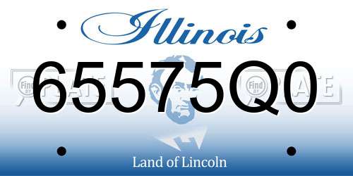 65575Q0 Illinois License Plate