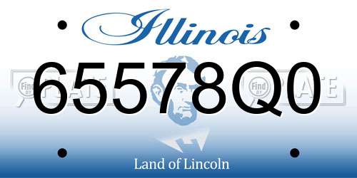 65578Q0 Illinois License Plate