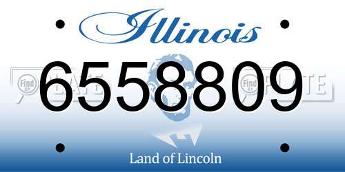 6558809 Illinois License Plate