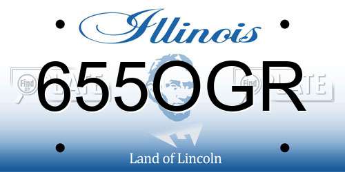 655OGR Illinois License Plate