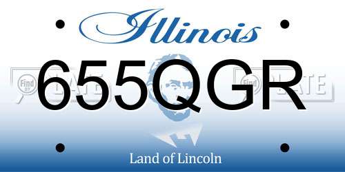 655QGR Illinois License Plate