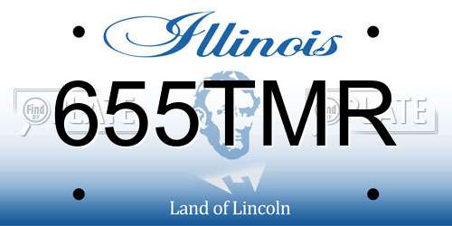 655TMR Illinois License Plate