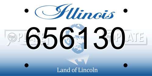 656130 Illinois License Plate