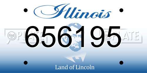 656195 Illinois License Plate
