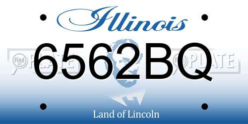 6562BQ Illinois License Plate