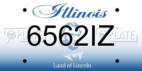 6562IZ Illinois License Plate