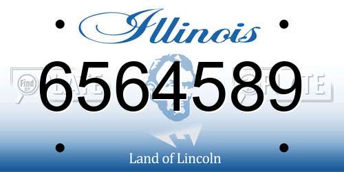 6564589 Illinois License Plate