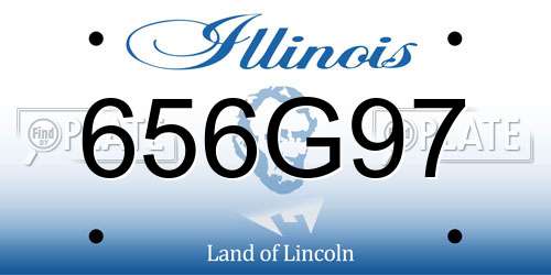 656G97 Illinois License Plate