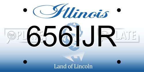656IJR Illinois License Plate