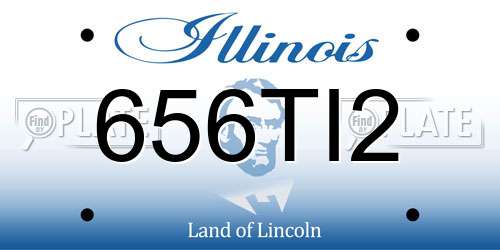 656TI2 Illinois License Plate