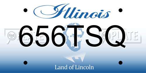 656TSQ Illinois License Plate