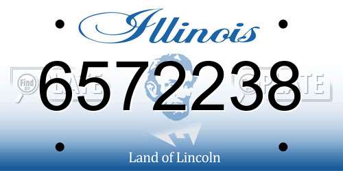 6572238 Illinois License Plate