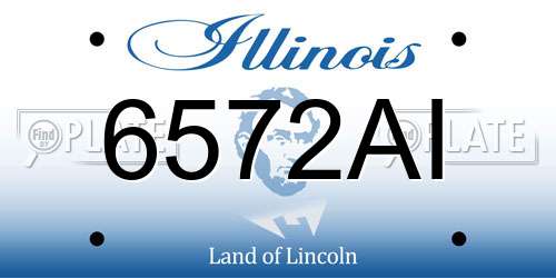 6572AI Illinois License Plate