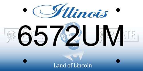 6572UM Illinois License Plate