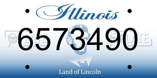 6573490 Illinois License Plate