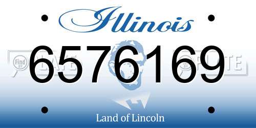 6576169 Illinois License Plate
