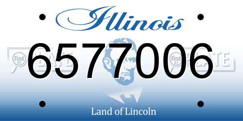 6577006 Illinois License Plate