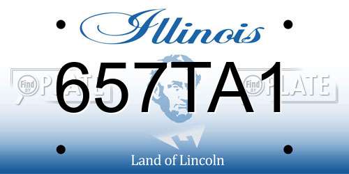 657TA1 Illinois License Plate