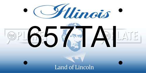 657TAI Illinois License Plate