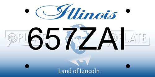 657ZAI Illinois License Plate