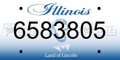 6583805 Illinois License Plate