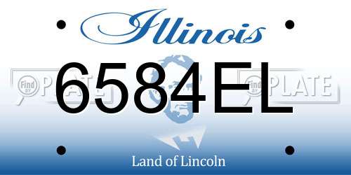 6584EL Illinois License Plate
