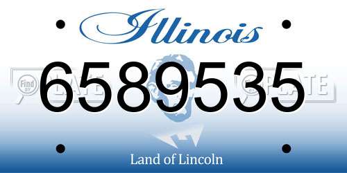 6589535 Illinois License Plate