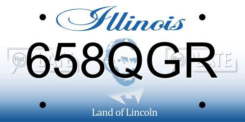 658QGR Illinois License Plate